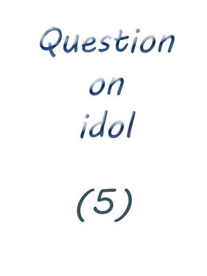cover image of question on idol (5)